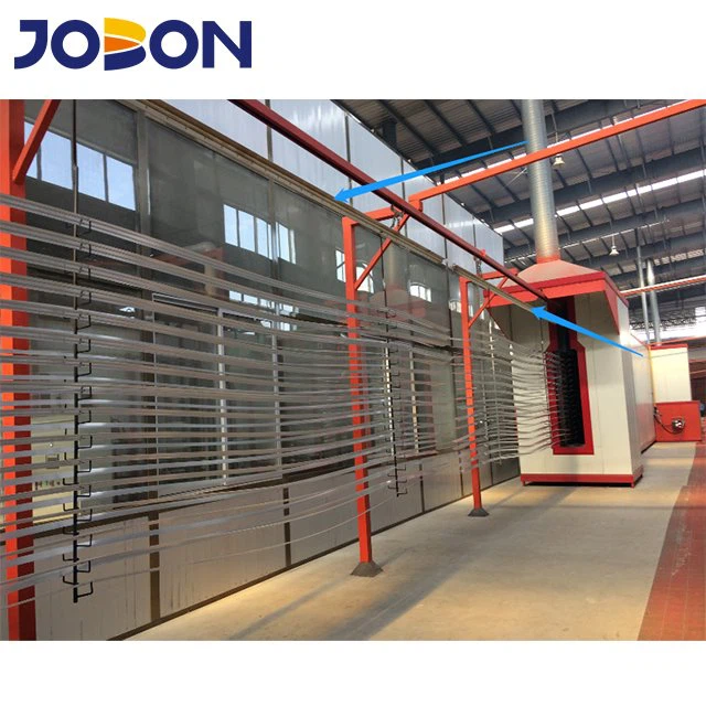 Pulverlackeringslinje i aluminiumprofil